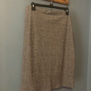 Wool blend pencil skirt